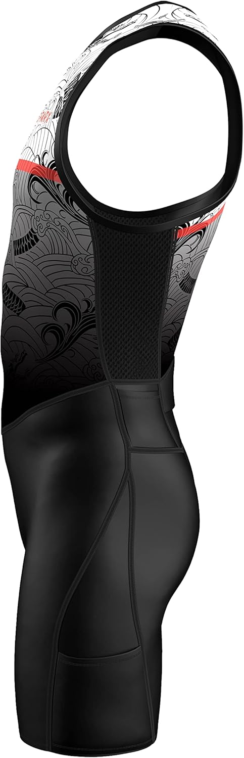 Sparx Men's Premium Triathlon Suit - Padded Performance Gear for Swim, Bike, Run
