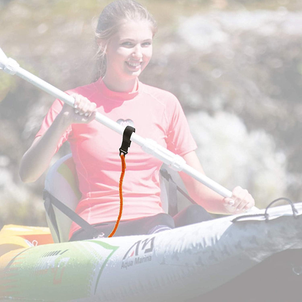 YYST Paddle Leash Holder Tool - Durable Orange Lanyard for Secure Paddle Attachment