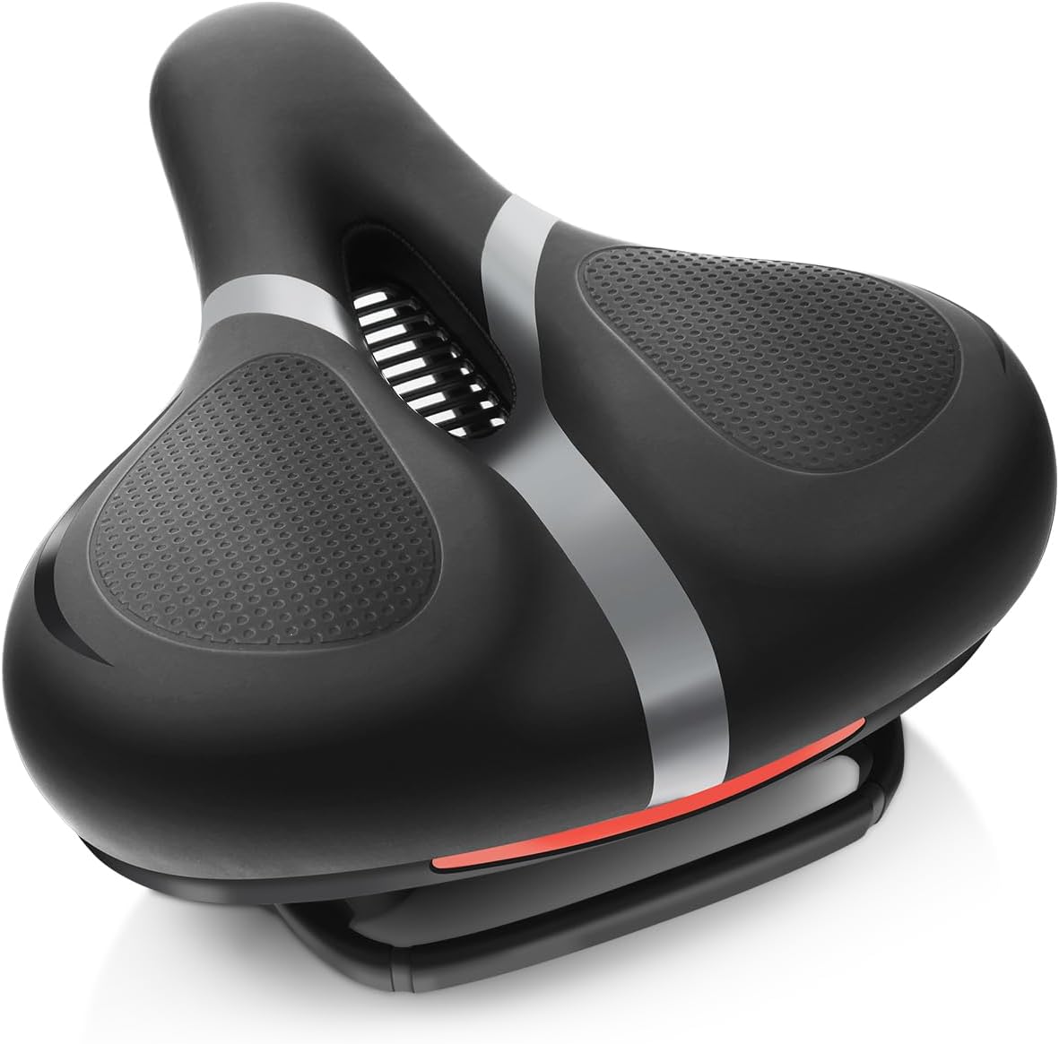 Skiennix Bicycle Seat | Comfort Wide Memory Foam Padded Saddle for Men & Women - Compatible with Peloton & Mountain Bikes