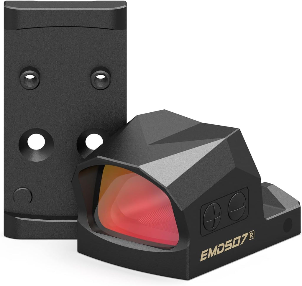 VOTATU EMD507-R Multi-Reticle Reflex Sight - Shake Awake 3 MOA Dot & 54 MOA Circle for G17/G19 MOS