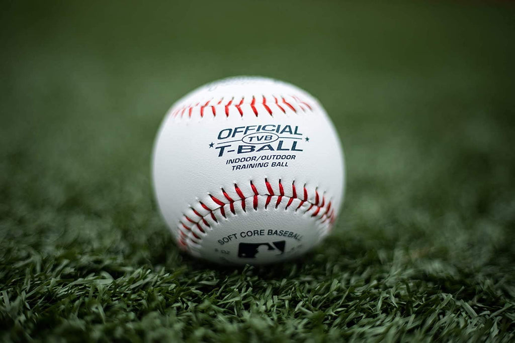 Rawlings Official T-Balls - Youth 6U | 3 Count | Sponge Rubber Core for Indoor/Outdoor Play