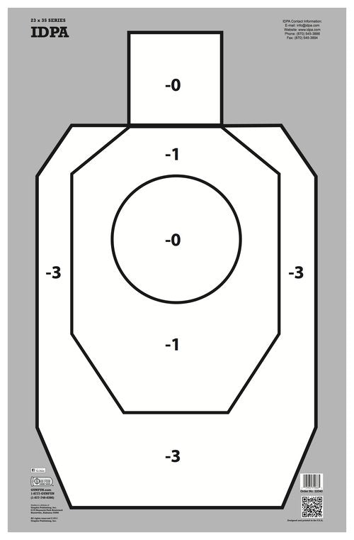 GunFun IDPA Target Pack - 9 Pack - 23x35