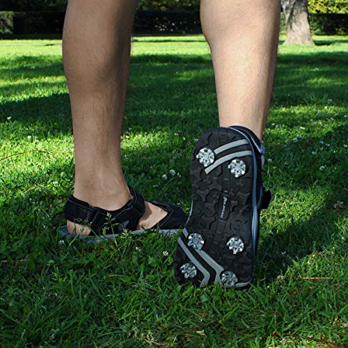 Men's Golf Sandals with Spikes - Adjustable Velcro Fit, Durable Synthetic Upper - Variation 10