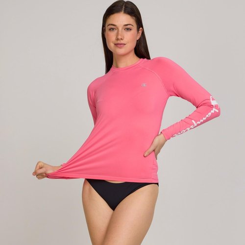 Champion Women's Rash Guard - Long Sleeve Swim Shirt with UPF 50+ UV Protection | Stylish & Comfortable