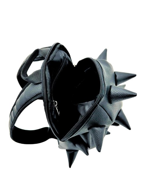 Madpax Got Your Black Spike Mini Travel Backpack | Edgy Faux Leather Bag with Spikes, Compact Design, Durable & Water-Resistant | Ideal for Everyday Use, or Work