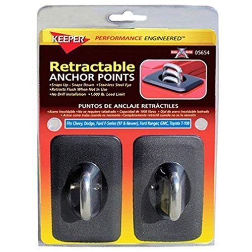 Keeper Hampton PROD Bull Ring Universal Retractable Anchor Points, 2 Pack