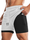 Aolesy Men's Gym Shorts - Lightweight 5”/7” Running Shorts with Liner & 5 Pockets for Ultimate Comfort