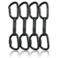 Quickdraw Set with Straight Gate and Screw Gate Carabiners, 4-Pack