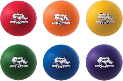 Champion Sports Rhino Skin Play Balls - Durable Foam Balls for High/Low Bounce | 10" Size for Indoor/Outdoor Fun