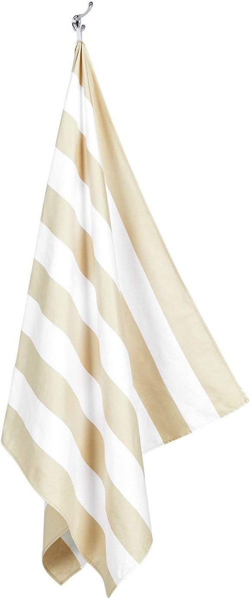 Dock & Bay Beach Towel - Quick Dry & Sand Free - Extra Large 200x90cm | Bora Bora Beige - Eco-Friendly Design