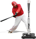 Baseball Softball Batting Tee - Height Adjustable 25” to 43” with Heavy Metal Base & Durable Aluminum Stem