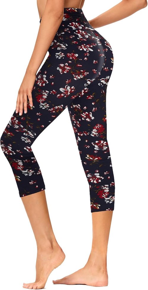 GAYHAY High Waisted Capri Leggings - Soft Slim Yoga Pants for Running & Cycling | Women's Workout Wear