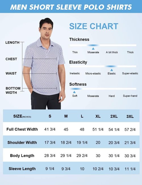 Hodaweisolp Golf Shirts for Men - Moisture-Wicking Dry Fit Performance Polo | Short Sleeve, Stylish Print