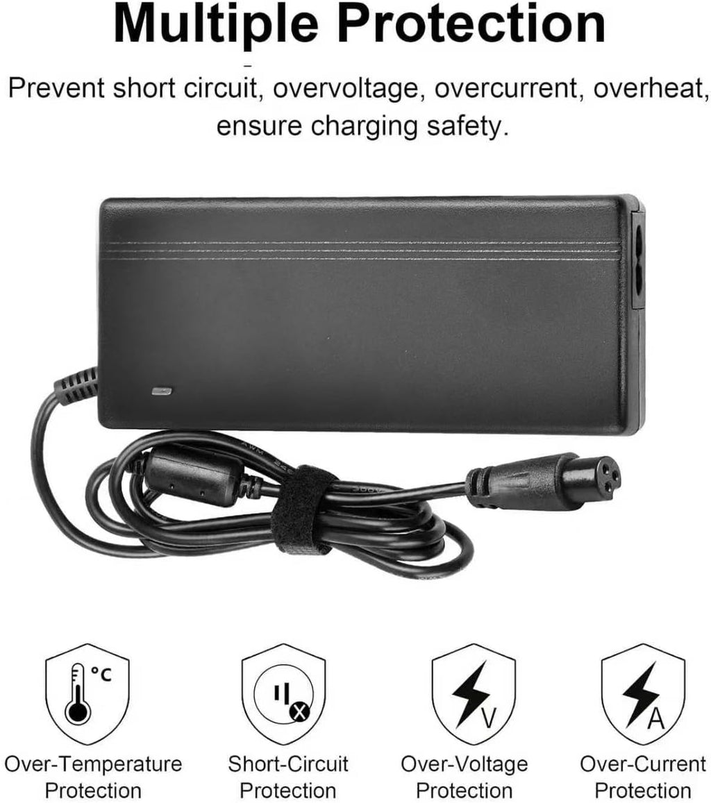 42V Replacement Charger - 2A Electric Scooter Power Adapter for Jetson, Hover-1, Swagtron & More