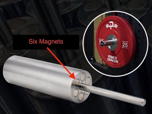 Magnetic Gym Stacked Weight Pin Cable Machine Weight Plate Extender (Length 80mm/3.15inch Diameter 10mm/0.39inch)