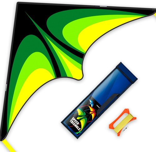 Delta Kite Set - Easy Launch for Kids & Adults | Perfect for Beach & Park Activities (Speed Triangle - G, 1)