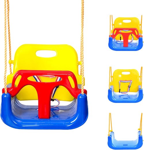 IFOYO 3-in-1 Convertible Kids Swing Seat - Detachable High-Back Support for Indoor/Outdoor Fun