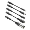 Qoovi 5 in 1 Universal Charger Plugs for Electric Scooter Chargers Connector (5.5x2.5mm),Cable 8.0mm RCA,0.31in&0.47in 3-Prong, 12mm Cannon XLR,for ninebot/gotrax/Razor/Voyage/Jetson and Most Device
