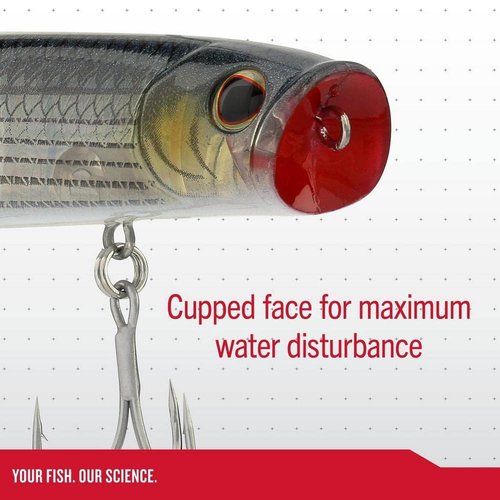 Berkley Cane Walker Topwater Fishing Lure, Bone, 5/7 oz, 4.3in | 11 cm, Heavy Tail Weight for Long-Distance Casting, Equipped with Fusion19 Hook