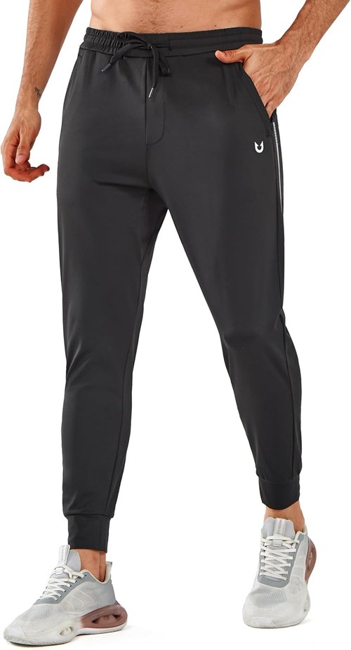 NORTHYARD Men's Athletic Jogger Pants - Comfortable Workout Sweatpants with Zipper Pockets | Gym Track Style