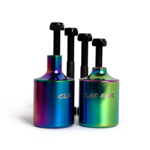 GRAVITI CLAS Fox Pro Stunt Scooter Pegs CNC Aluminum Pegs with Strong Axle Hardware for Kick Stunt Scooter Freestyle Stunt Scooters (Muticolor)