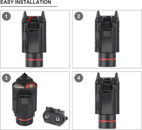Feyachi Red/Green Laser Flashlight Combo 500 Lumen Tactical Light with Picatinny Rail Mount