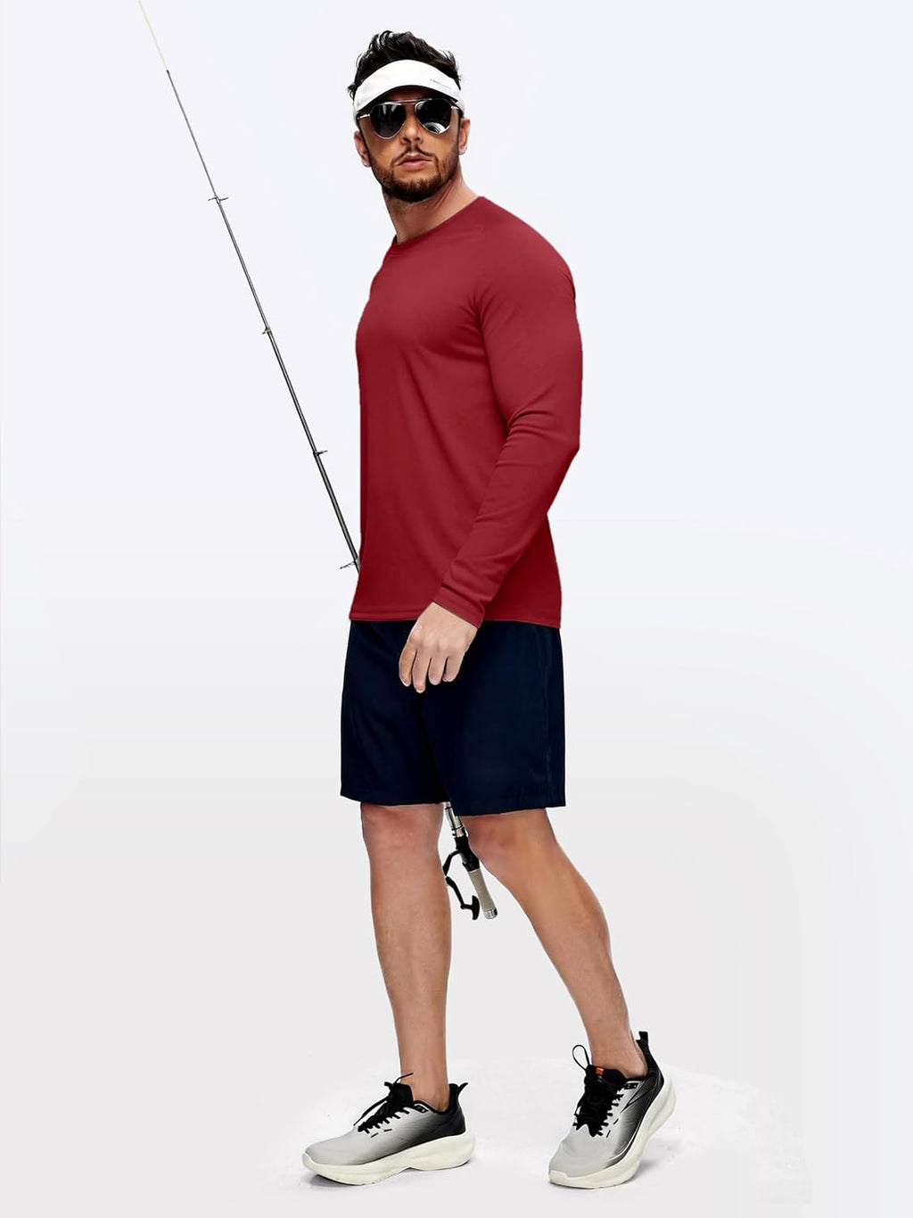 ZITY Men's Long Sleeve Athletic Shirts - UPF 50+ UV Protection | Quick Dry for Running & Workouts