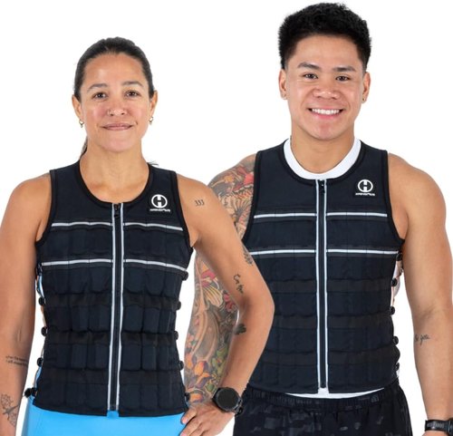 Hyperwear HyperVest ELITE Adjustable Weighted Vest - Thin Steel Weights & Stretch CORDURA Fabric | Ideal for Walking, Running, Strength Training