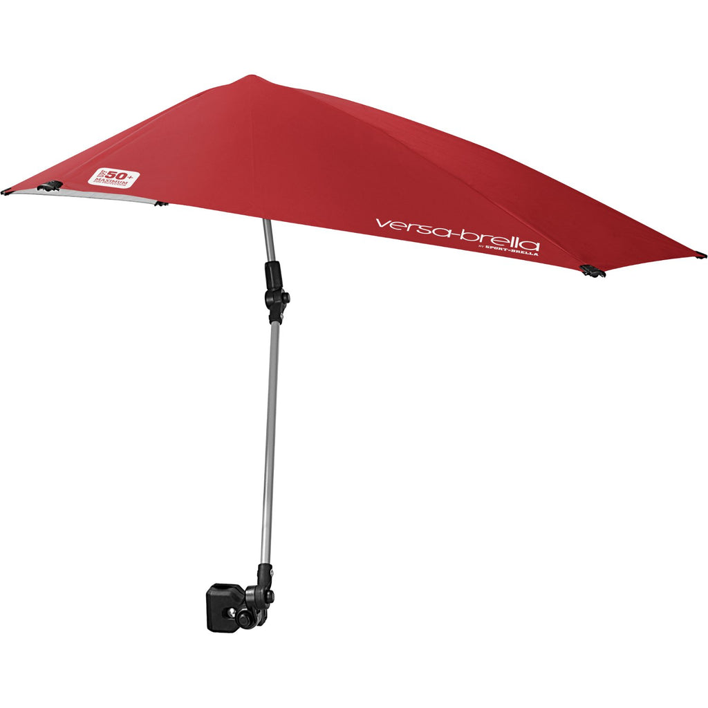Sport-Brella Versa-Brella 4-Way Swiveling Sun Umbrella (Firebrick Red), Regular