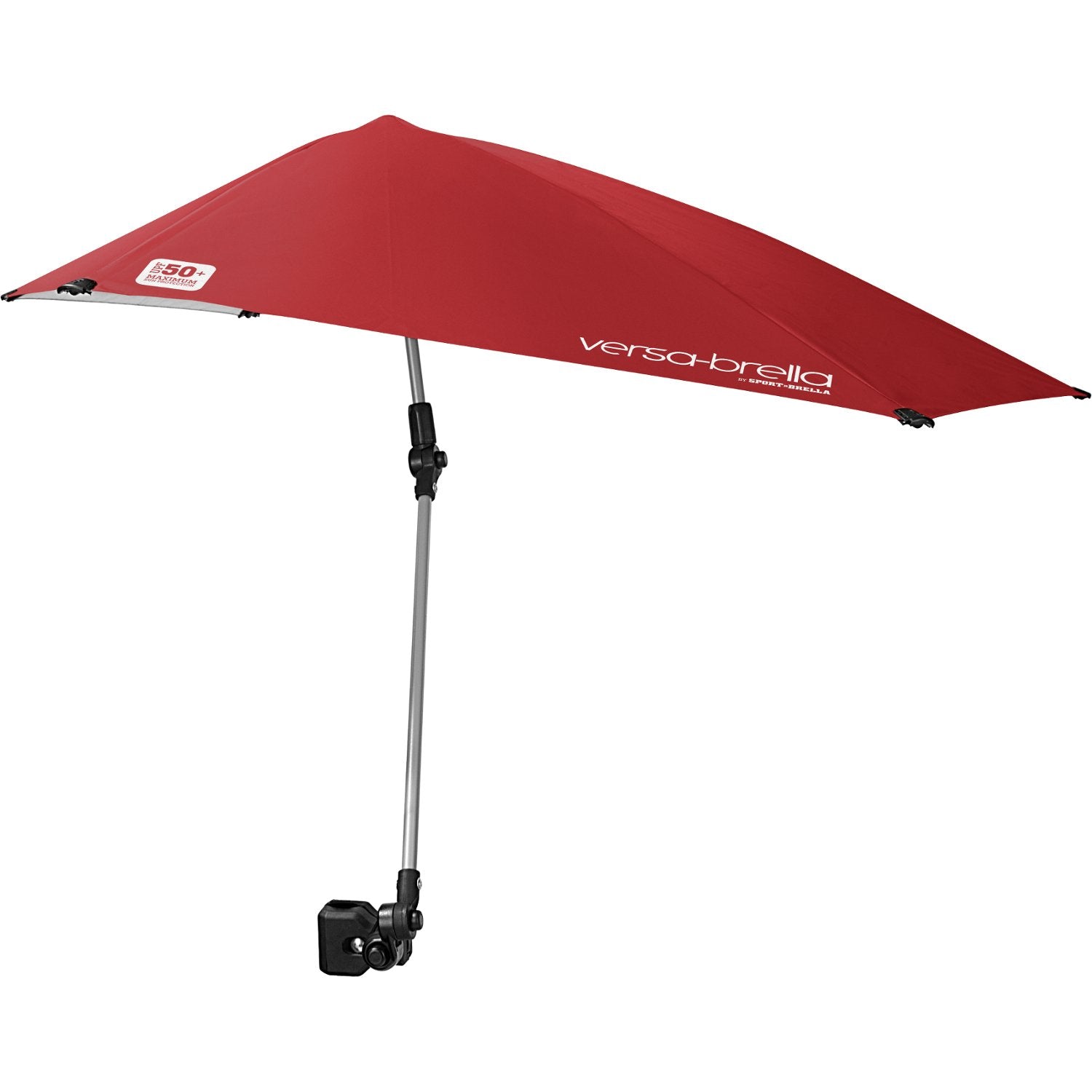 Sport-Brella Versa-Brella 4-Way Swiveling Sun Umbrella (Firebrick Red), Regular