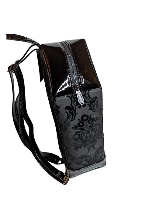Madame Mistress Damask Black Coffin Backpack by Rock Rebel