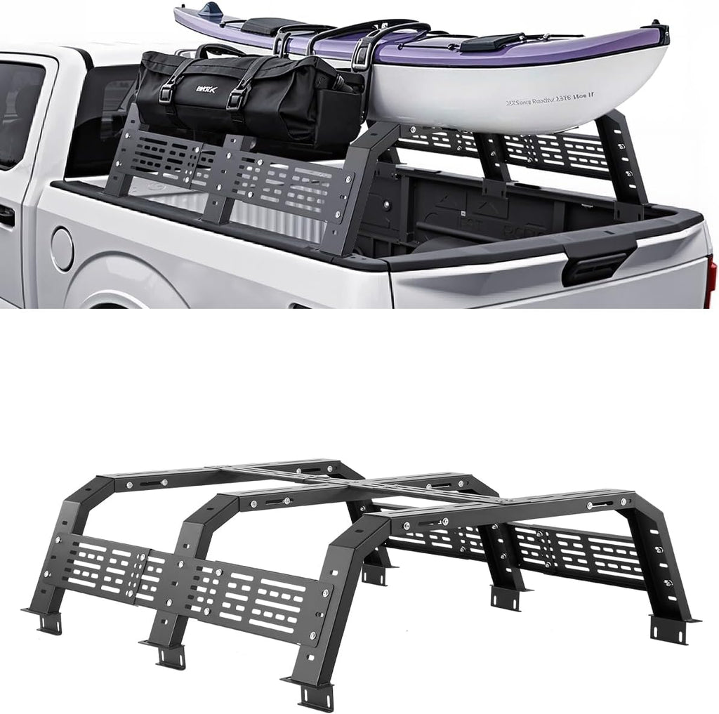 VEVOR Overland Truck Bed Rack - Adjustable 54.3-68.3 in Width | Heavy Duty Steel, 900 lbs Capacity