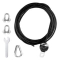 NQEUEPN 196in Fitness Pulley Cable, Adjustable Home Gym Replacement Cables Pulley System Gym Heavy Duty Fitness Steel Wire Rope 5mm Thick for Pulley Machine Accessories Home Gym