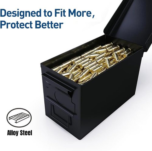 HARDROCK Metal Ammo Can - Durable Storage Box for Ammo | Heavy-Duty Design