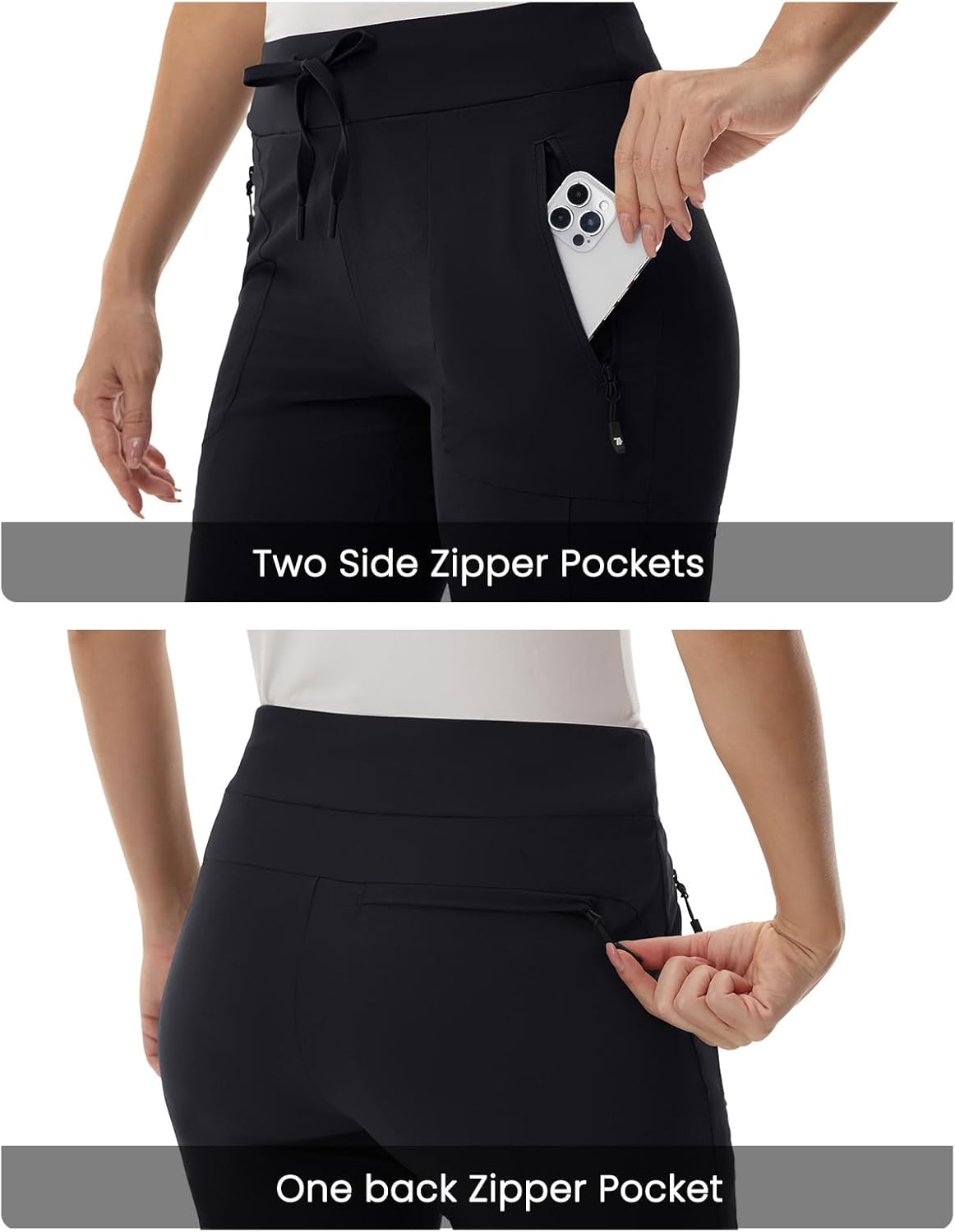 TBMPOY Women's Hiking Pants - Lightweight, Water-Resistant, Quick-Dry with Zipper Pockets | Casual Travel Wear