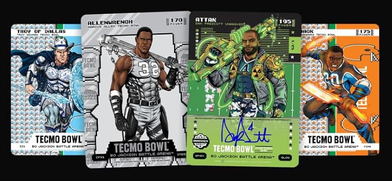 Bo Jackson Tecmo Bowl Edition Collectible Card Box with Autographs & Inserts