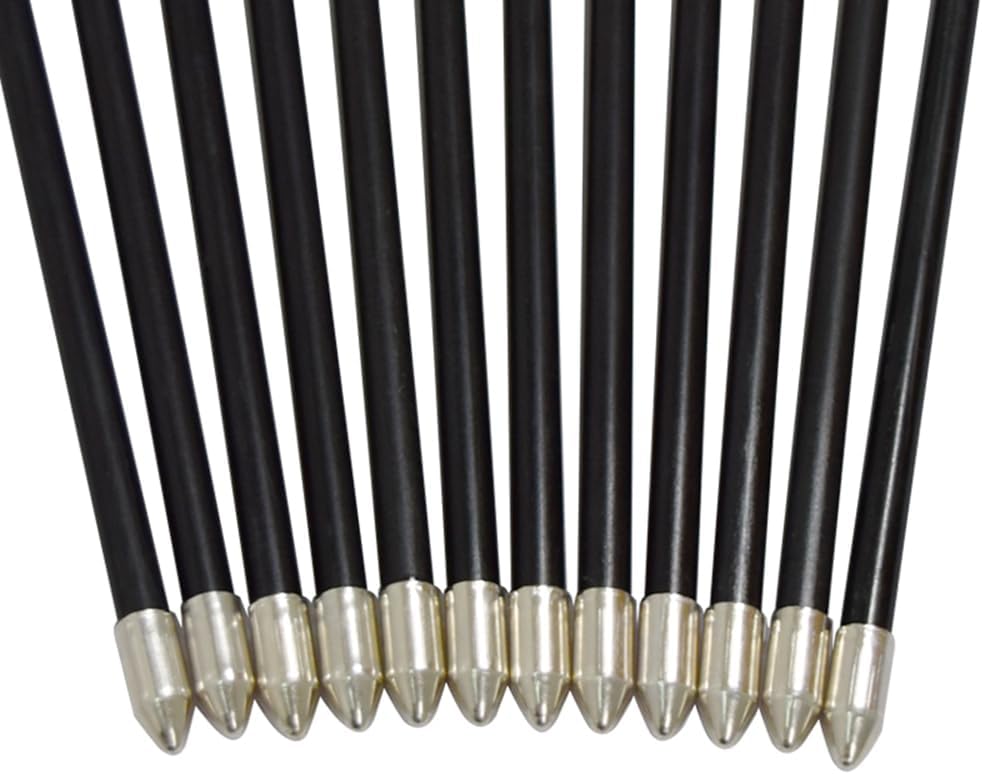 Skiennix Fiberglass Arrows - Target Shooting Safety Glass for Youth & Beginners | 24-30 Inch, 6/12 Pack
