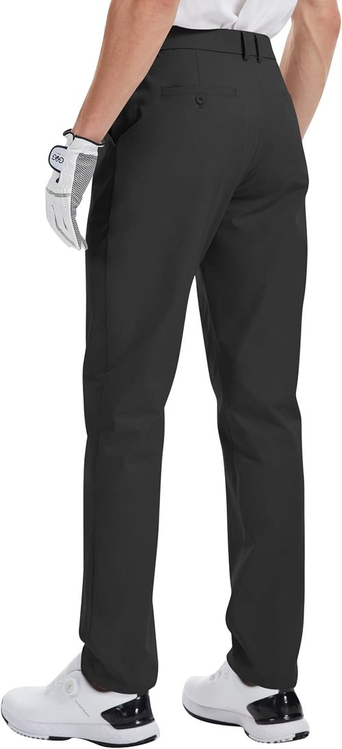 LETAOTAO Men's Golf Pants - Lightweight Stretch Dress Trousers with Pockets | Available in 32"-38" Sizes