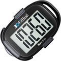 3DFitBud Simple Step Counter Walking 3D Pedometer by 3DActive with Clip, Lanyard Accurate Step Tracker Large Display, Easy to Use for Kids Men Women Adult Seniors Daily Step Tracking - A420S - Black