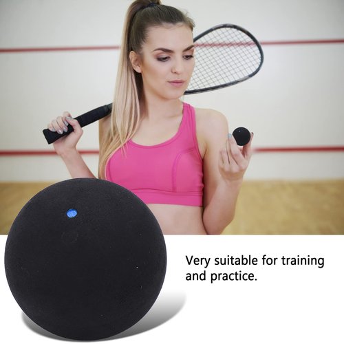 Ejoyous Squash Ball, 37mm Single Dot Squash Ball Rubber Squash Racket Balls for Beginner Competition Training (Single)