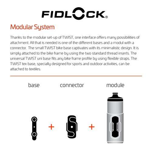 FIDLOCK Twist Tex Base Multi | Fidlock Twist System for Your Backpack