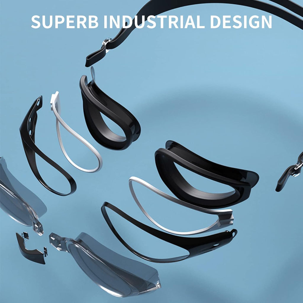 Swim Goggles - Anti-Fog & Anti-UV Protection | 2-Pack for Adults & Youth