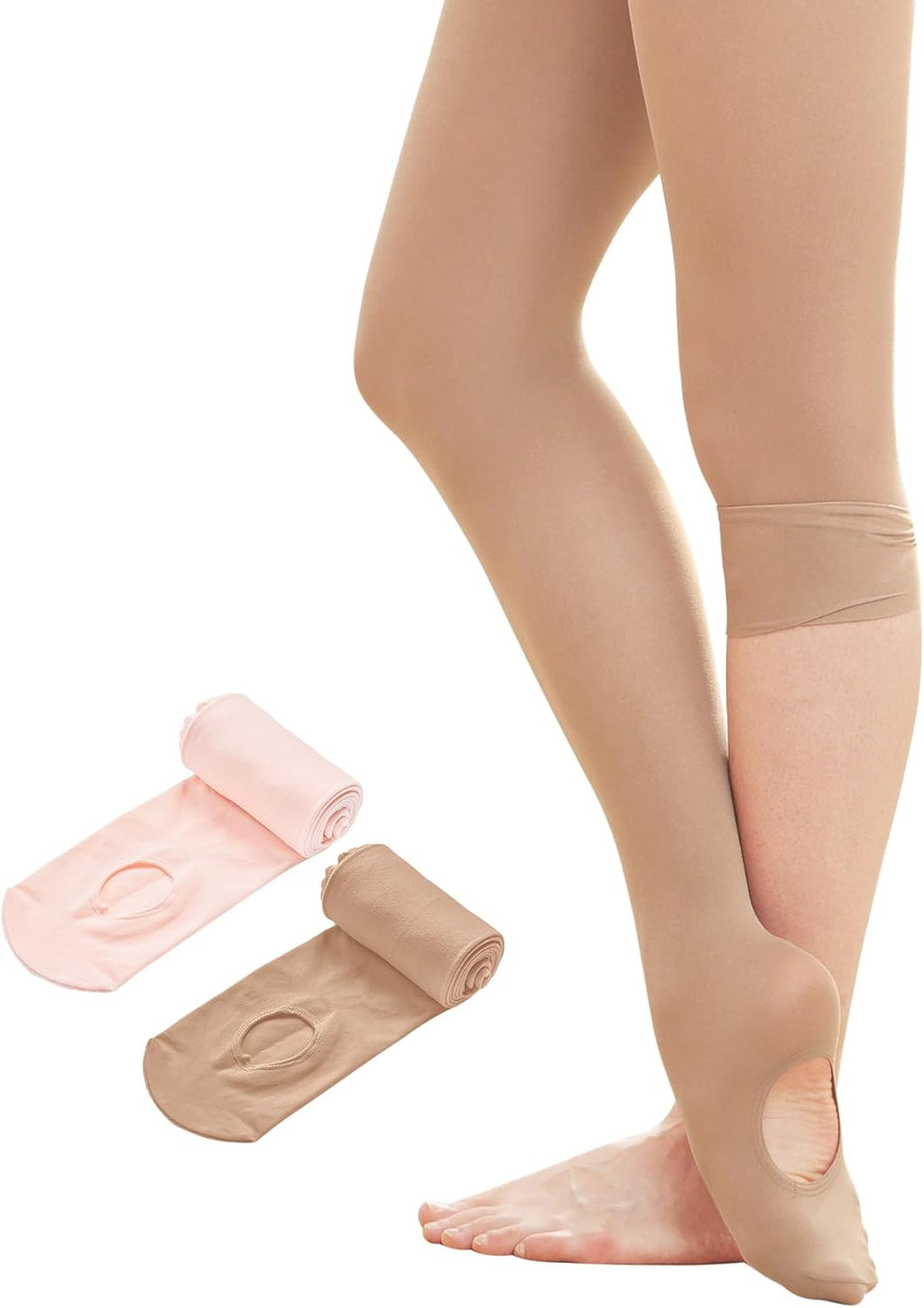Stelle Women's Ballet Tights - Ultra Soft Convertible Dance Leggings for Comfort & Flexibility