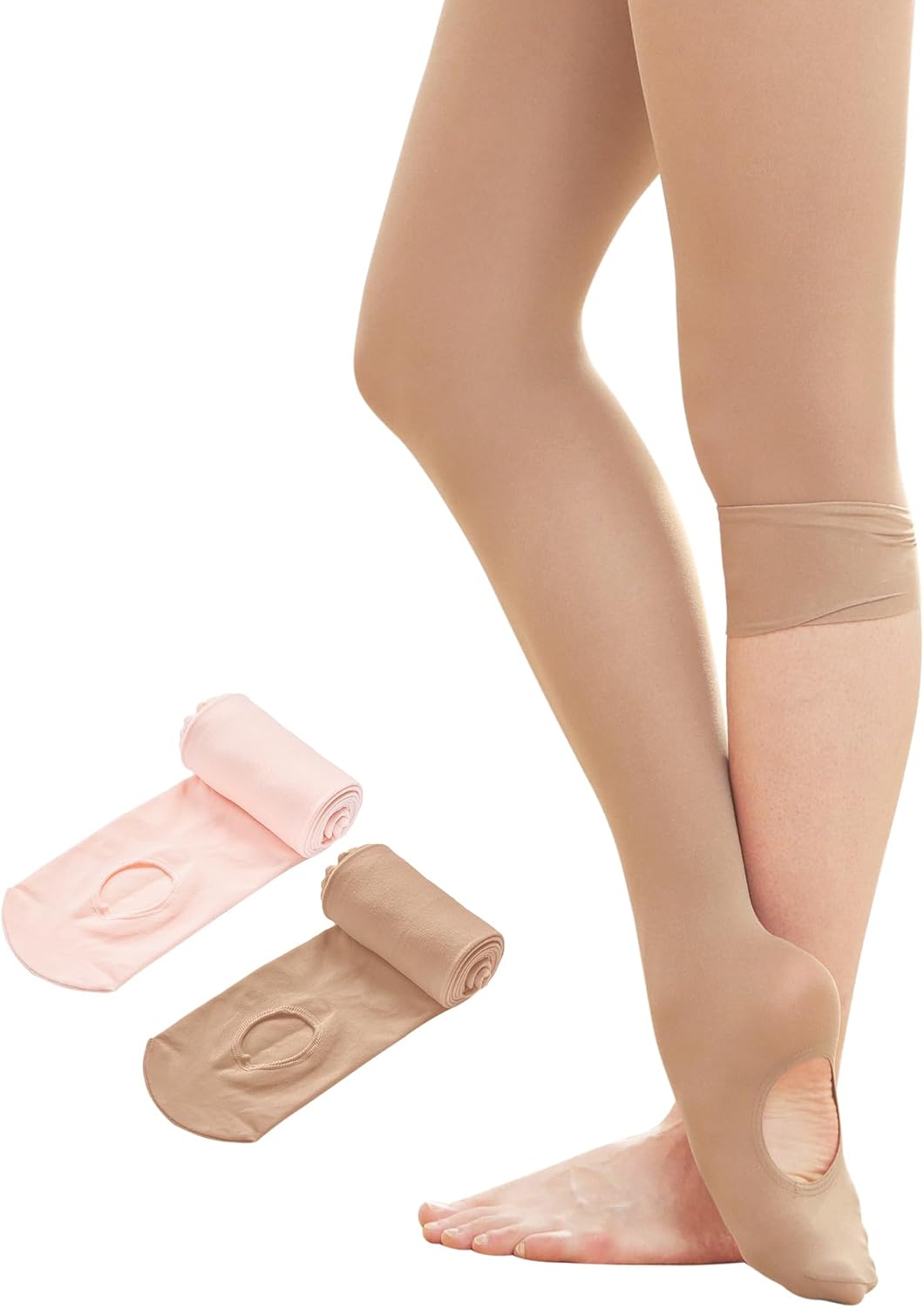 Stelle Women's Ballet Tights - Ultra Soft Convertible Dance Leggings for Comfort & Flexibility