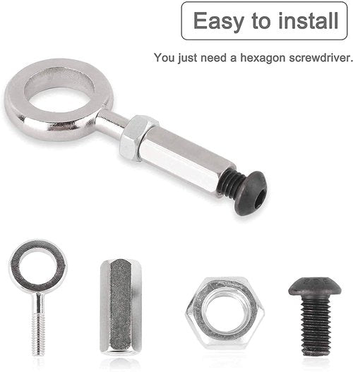 GLDYTIMES Hinge Bolt Repair Hardened Steel Lock Fixed Bolt Screw Folding Hook Compatible for Xiaomi Mijia M365 Electric Scooter Parts