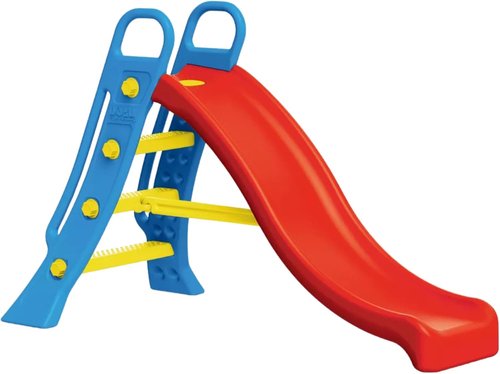 DOLU Big Water Slide - Colorful Outdoor Plastic Slide for Kids | Garden Hose Attachment, Indoor Use