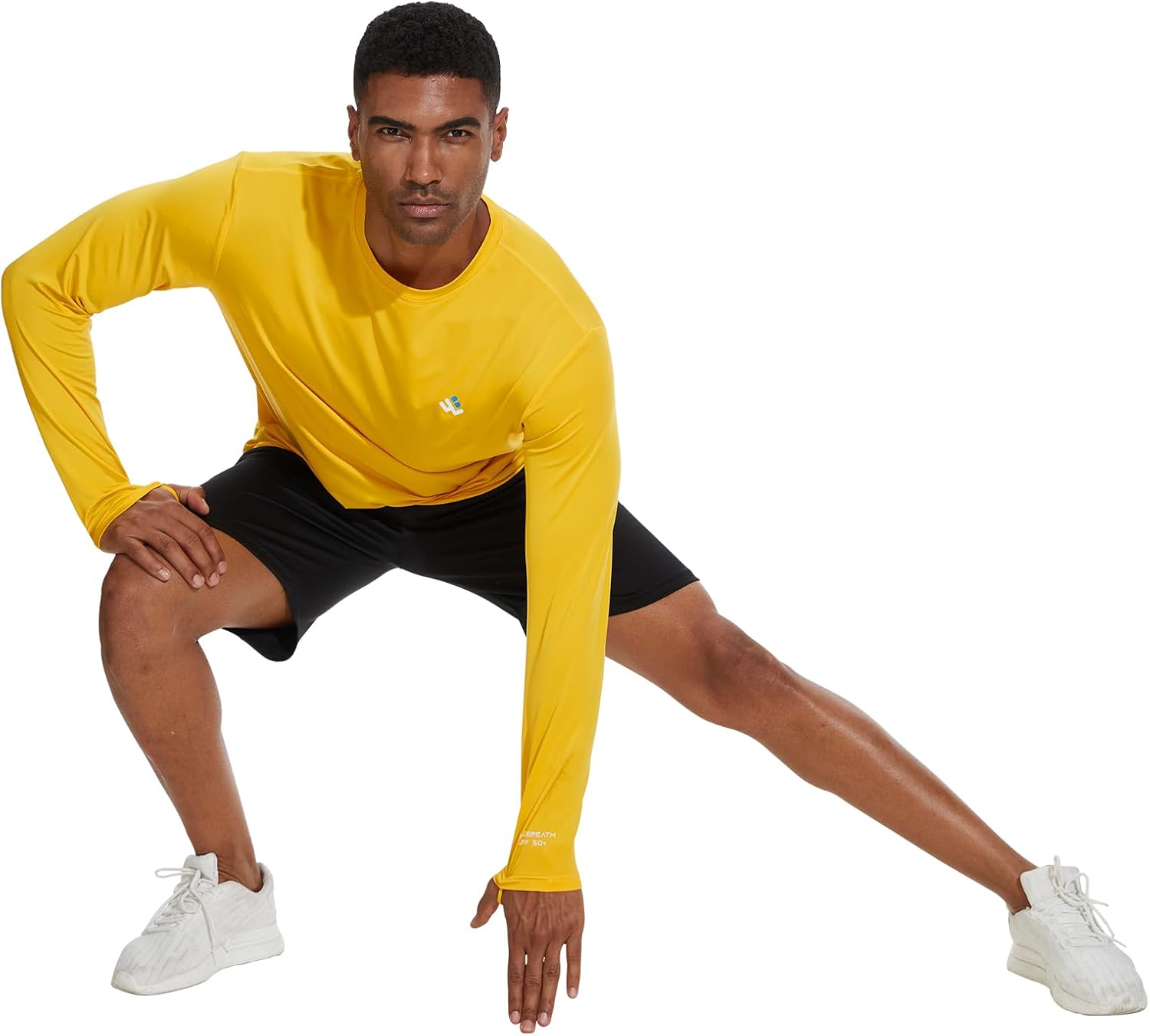 Skiennix Men’s Lightweight Long Sleeve T-Shirt - UPF 50+ UV Sun Protection for Outdoor Activities