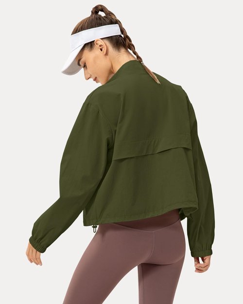 Locachy Women's Lightweight Athletic Jacket - Windproof Sun Protection for Outdoor Workouts