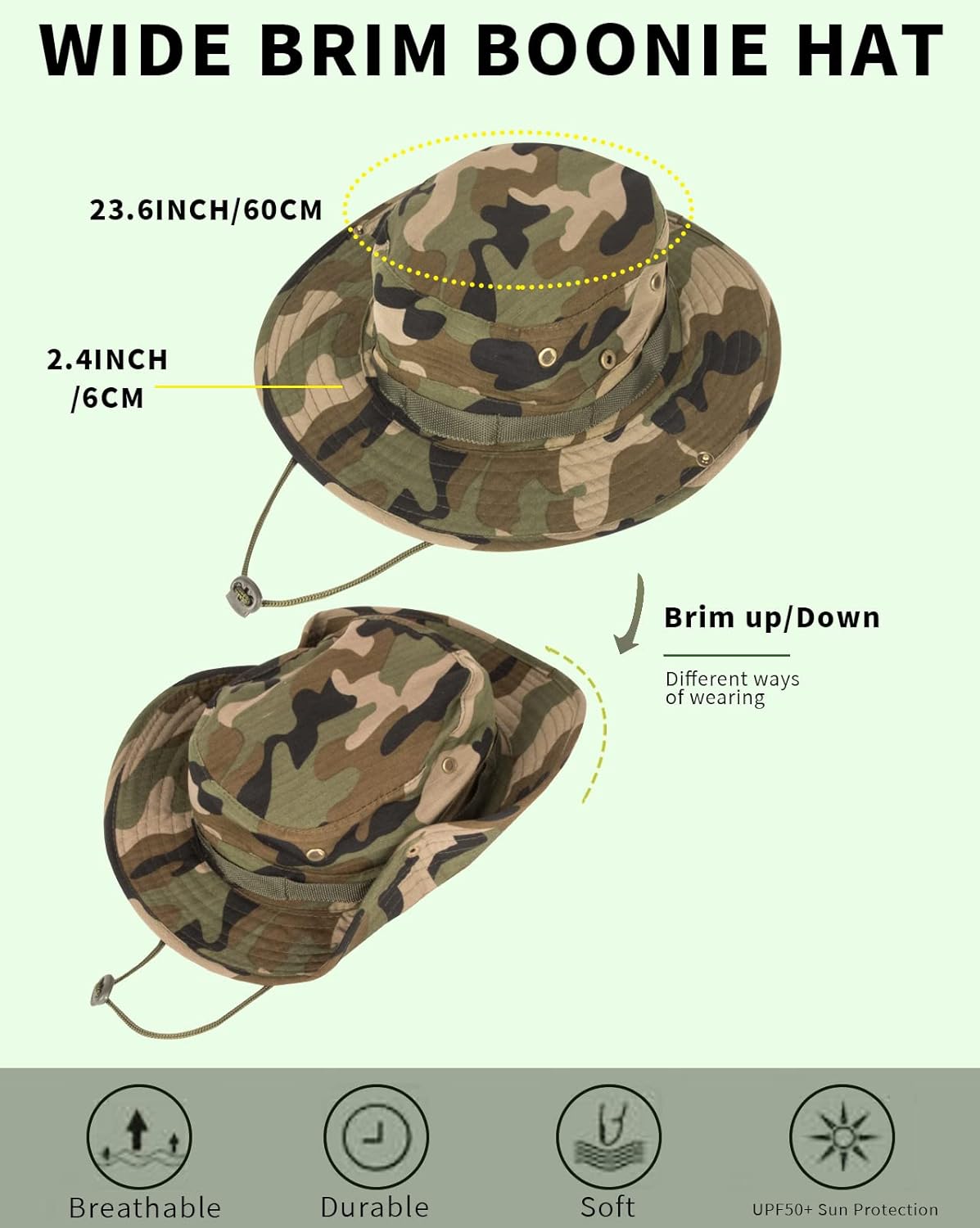 Skiennix Bucket Hat - UPF 50+ UV Protection for Men & Women | Foldable Summer Fishing & Hiking Hat
