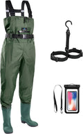 Trudave Chest Waders - Waterproof Fishing & Hunting Waders for Men | Durable 2-Ply Nylon/PVC